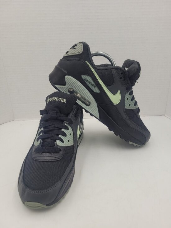 Nike Other - Nike Air Max 90 Black Gray Green Sneaker Unisex Kids 5Y EU 37.5 Flat Athletic